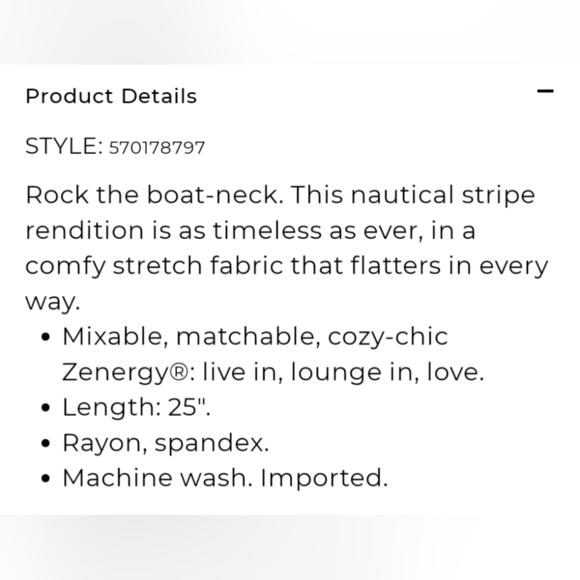 Zenergy By Chico's. Size 1. EUC - Picture 4 of 9